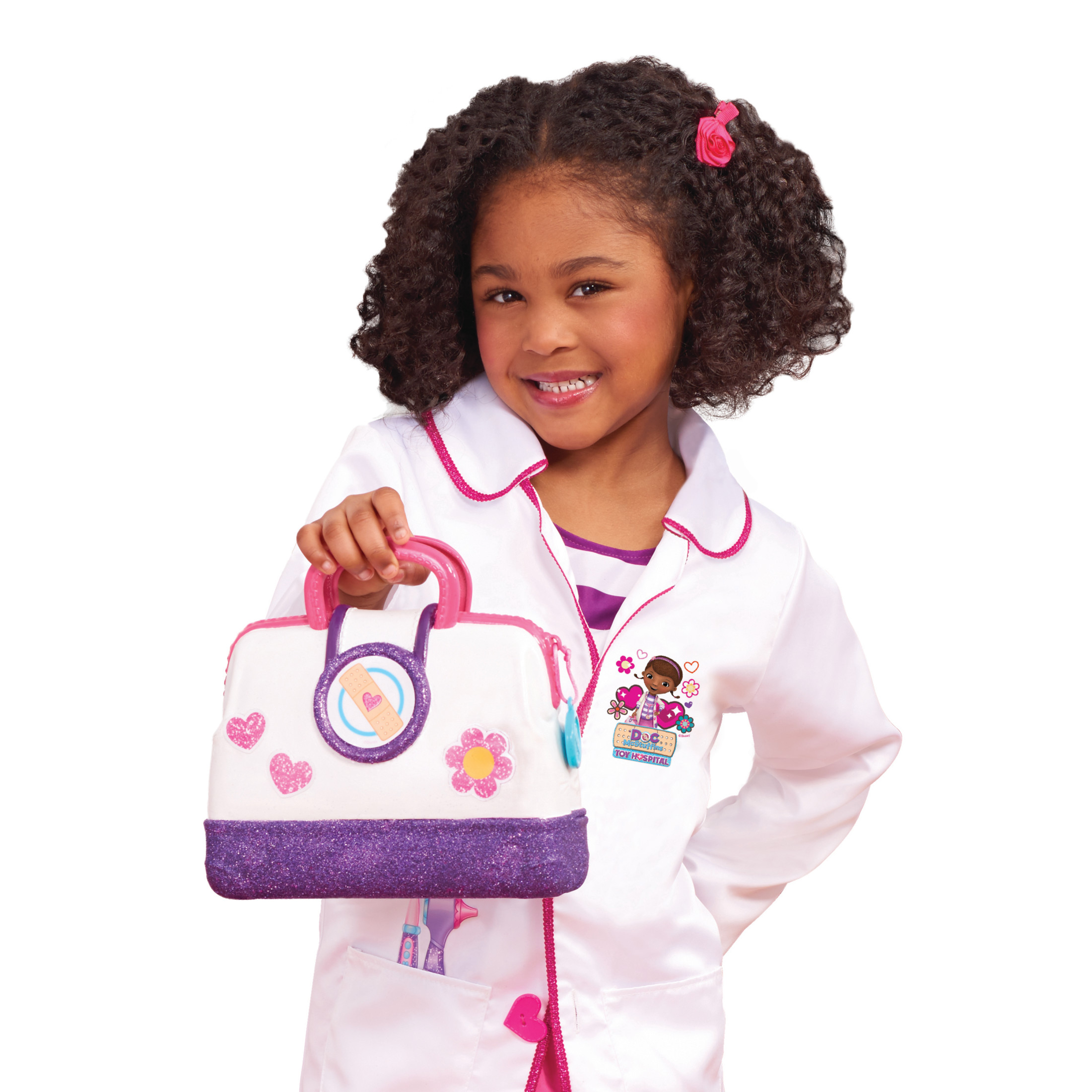 Disney Junior Doc McStuffins Toy Hospital Doctor's Bag Set, 7-piece Dress Up and Pretend Play Doctor Kit, Kids Toys for Ages 3 up - image 3 of 8