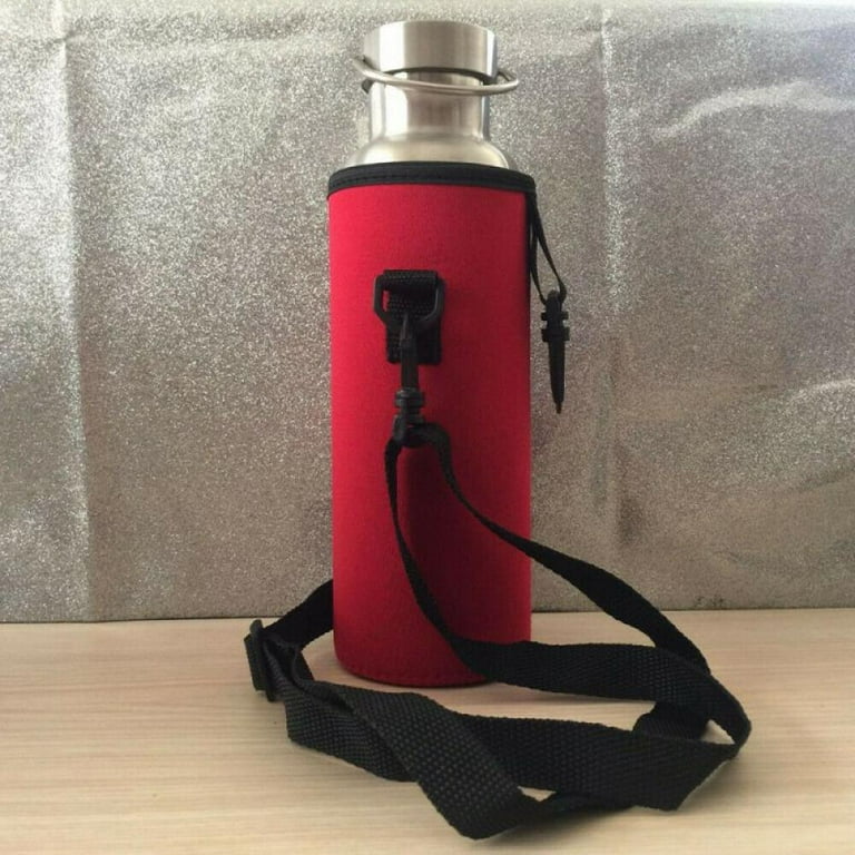 Water Bottle Holder with Padded Shoulder Strap