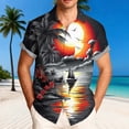 thumbnail image 2 of Stamzod Hawaiian Shirt for Men 2026 Summer Beach Vacation Shirts Short Sleeve Button Down Shirt Gray XXXXL, 2 of 6