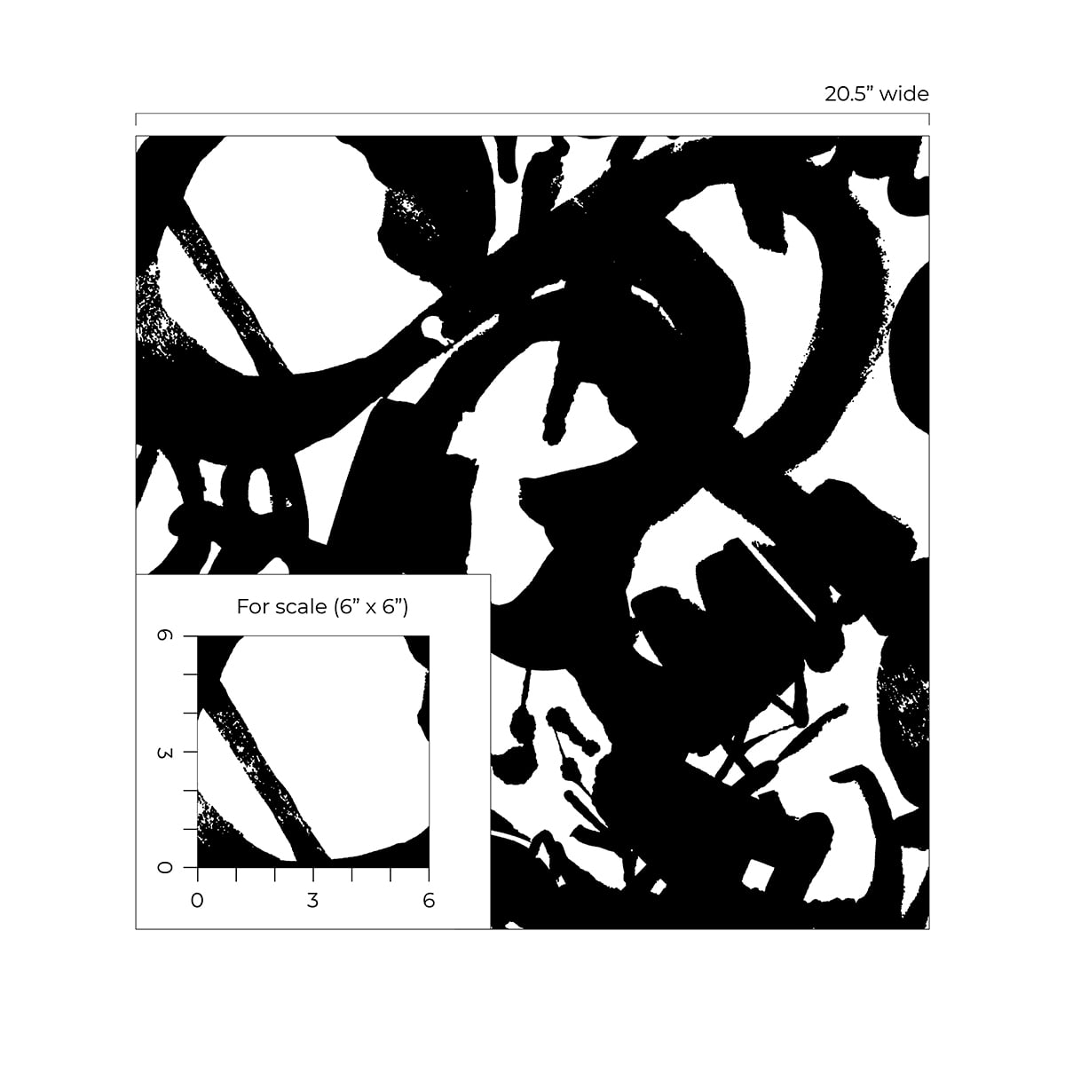 NextWall  Inkblot Peel and Stick Wallpaper - 20.5 in. W x 18 ft. L
