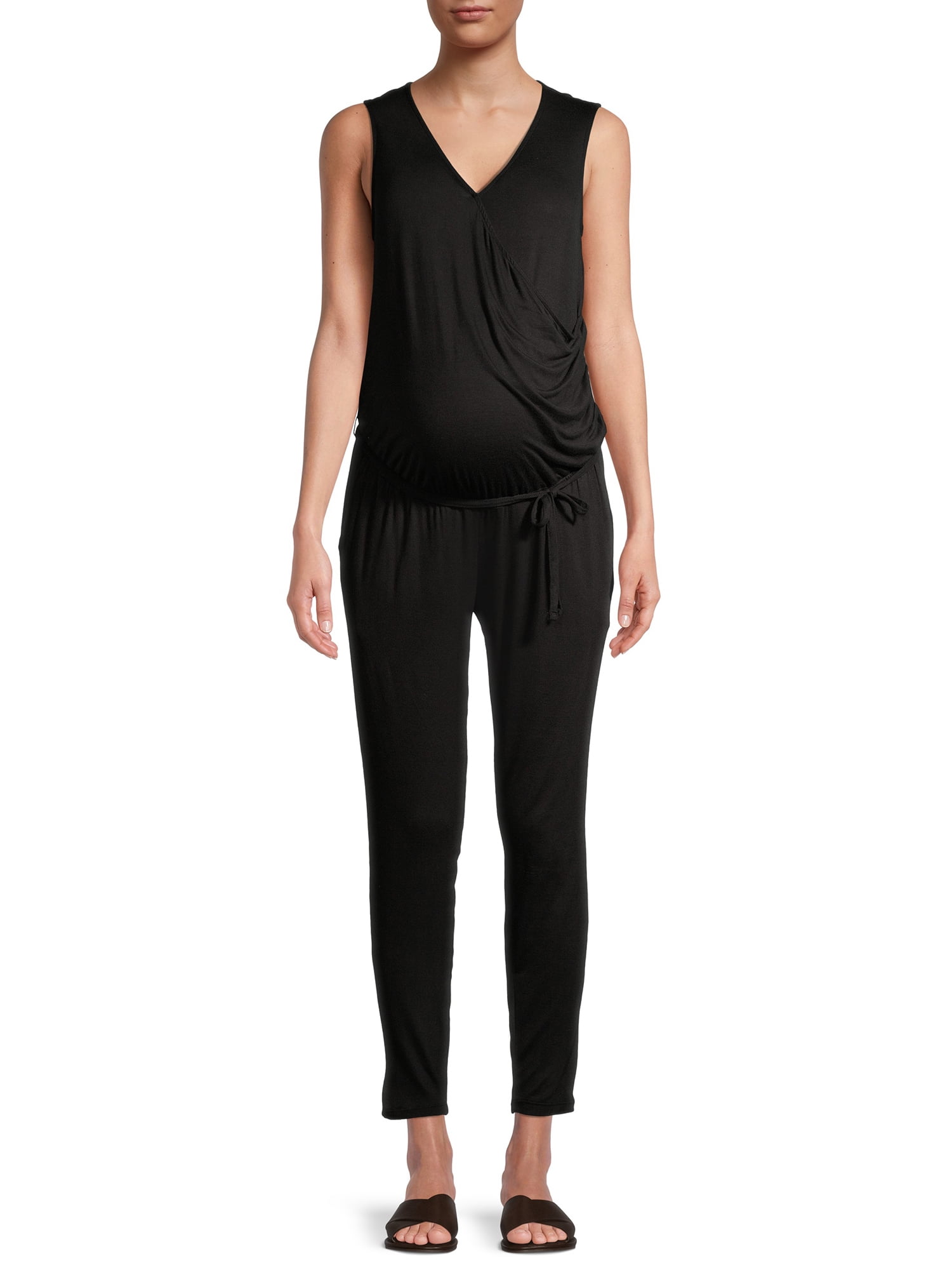 Time and Tru Women's Maternity Jumpsuit