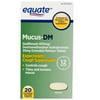 Equate Mucus-DM Expectorant & Cough Suppressant Extended Release Tablets, 20 Count