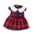 thumbnail image 1 of Vestidos de perro a cuadros para perros pequeños Vestido de princesa de verano con lazo Ropa linda y elegante para cachorros Falda sin mangas con volantes Vestido suave para mascotas Ropa para perros, 1 of 5