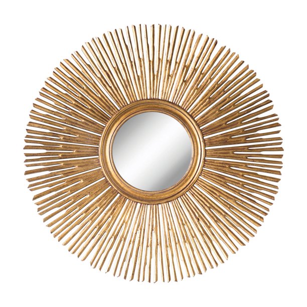 Creative CoOp Gold Sunburst Wall Mirror