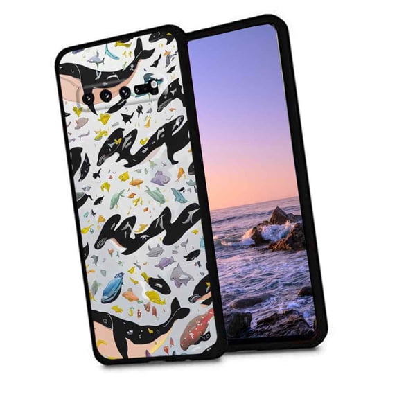 Compatible with Samsung Galaxy S10 Phone Case, Whales-1 Case Men Women, Flexible Silicone Shockproof Case for Samsung Galaxy S10