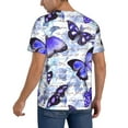 thumbnail image 5 of Haiem Hip Hop Hipster Baseball Jersey Button Down Shirts Sports Uniforms Men Women Jersey(Butterflies,3X-Large), 5 of 9