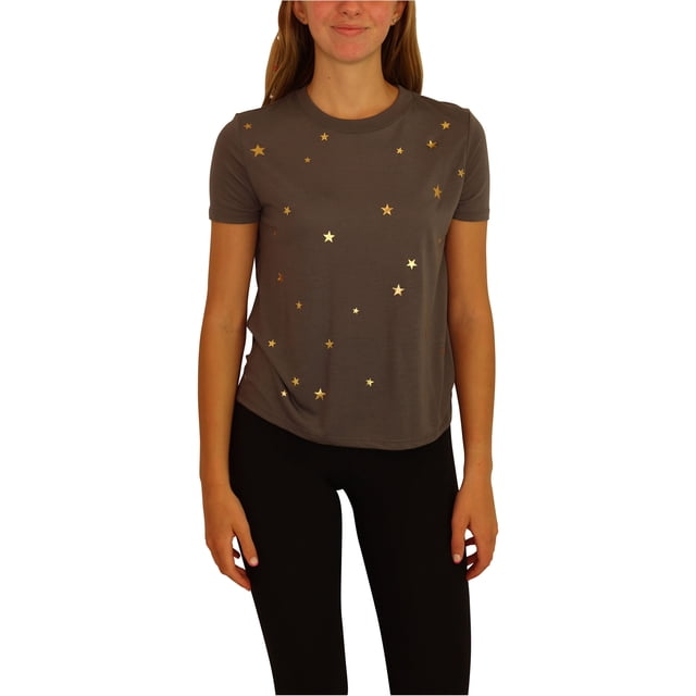 Aeropostale T-shirt de Pyjama Étoile pour Femmes, Gris, Juniors, Grand