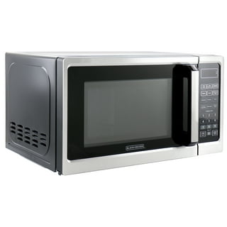 BLACK+DECKER Digital Microwave Oven with Turntable Push-Button Door, Child  Safety Lock, Stainless Steel, 0.9 Cu Ft & EM720CB7 Digital Microwave Oven