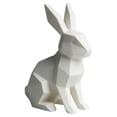 thumbnail image 4 of Rabbit Statue Bunny Decor Geometric Arts Modern Figurine, Easter Table Decor, Large Rabbit Figurines Easter Table Centerpiece Decorative Bunny Sculpture Gift for Home Living Room Decor, 4 of 9