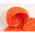 thumbnail image 3 of Vedolay Boy Tops Boy's Winter Puffer Jacket Collar Hoodie Kid Zip Up Warm Coat,Orange 1-2 Years, 3 of 4