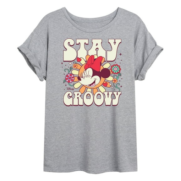 Disney - Mickey & Friends - Minnie Mouse - Stay Groovy - Women's Oversized T-Shirt