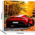 thumbnail image 5 of 4PC Sports Car Canvas Wall Art Framed Colorful Supercar Painting Picture Racing Car Garage Wall Decor Autumn Landscape Modern Canvas Prints for Boys Room Men Bedroom Home Office, 5 of 5