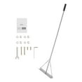 thumbnail image 1 of KFFKFF Landscape Rake, 60 inch Handle 20 inch Wide Head, Large Heavy Duty Aluminum Landscaping Level, Asphalt Rake Tool, 1 of 9