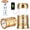 Gold, variant on Solar Lantern Flashlights, Rechargeable Camping Lantern Led, Collapsible & Portable for Emergency, Hurricanes, Power Outage, Storm (Gold )