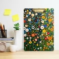 thumbnail image 2 of FORMRS Acrylic Clipboard with Low Profile Clip Standard A4 Letter Size, 12.5" x 9", Green Floral Garden, 2 of 8