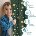 thumbnail image 3 of Blackout Kids Curtains,Green Sun Moon Star Planet Cloud Pattern Childrens Insulated Curtains Set Of 2,Bedroom Essentials,Toddler Room Decor 42"x84", 3 of 5