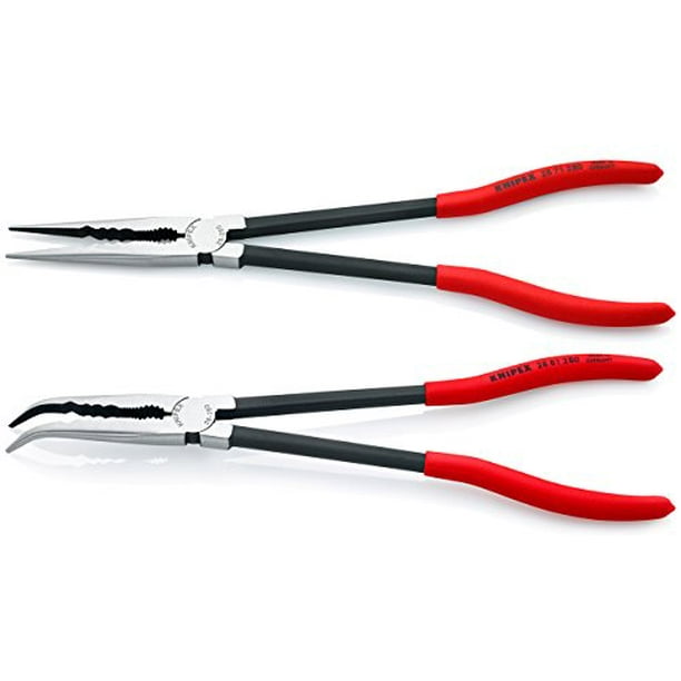 Knipex KNT-9K0080128US Extra Long Needle Nose Pliers Set - 2 Piece 