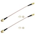 thumbnail image 1 of Cable coaxial RG316 con conector SMA macho a SMA hembra, 2 conectores de crimpado, 15 cm, 1 of 4