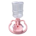 thumbnail image 3 of Forestwhale Automatic Pet Water Dispenser Non- 22oz/650ml Gravity Waterer Quiet Drinking Fountain for Cats and Small Dogs (11.8") Pink, 3 of 8