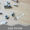 thumbnail image 4 of WRITWAA 30 Pcs Ancrages Muraux Argentés Creux pour Cloison Sèche Vis Filetée Écrous d'Expansion Robustes pour Réparation, 4 of 6