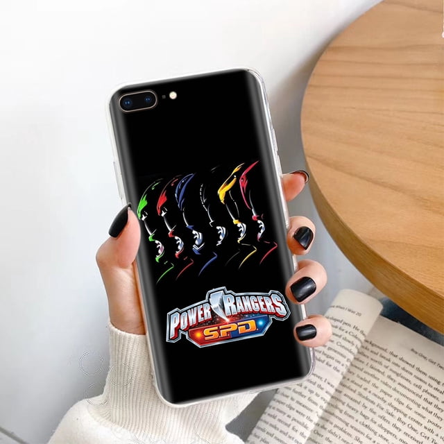 Funda Blanda Transparente Compatible Para iPhone XR 8 5S 5 7 6S 6 11 Pro Plus Max SE K-149 Power Rangers