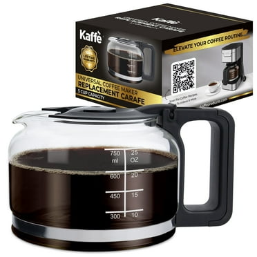 Kaffe 5-Cup Universal Replacement Coffee Carafe – Durable Glass, Compatible with Most Coffee Makers