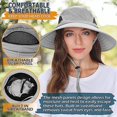 thumbnail image 4 of (gris Clair) Chapeau Hommes Femmes Protection Solaire T Protection Uv Outdoor Randonne Seau Chapeau Pliable Impermable Pour Voyage, Jardinier, 4 of 5