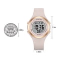 thumbnail image 6 of GOLDEN HOUR Waterproof Sport Women's Digital Chronograph Silicone Strap Watch, 6 of 10
