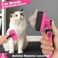 thumbnail image 3 of UYGDUY-3PCS Cat Grooming Supplies, Cat Brush & Nail Clipper/Trimmer & Flea Comb for Shedding Indoor Cats Essentials Stuff Accessories (Pink), 3 of 4