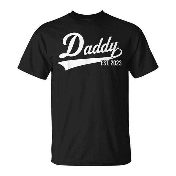 SR 1St Time Dad Est 2023 New First Fathers Day Daddy 2023 T-shirt