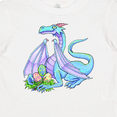 thumbnail image 4 of Inktastic Blue Easter Dragon with Painted Eggs Boys or Girls Baby T-Shirt, 4 of 5