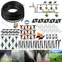 BSHAPPLUS® Garden Irrigation System,139 Pack 164ft Tubing Hose Drip Irrigation Kit,Automatic Irrigation Set with Adjustable Nozzles Drippers,Saving Water for Garden Greenhouse Patio Lawn