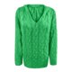 thumbnail image 5 of Suéter de manga larga con cuello en V y línea de color sólido calado informal sexy para mujer Blusa Fridja  hjk2185, 5 of 5