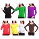 thumbnail image 2 of Qarigey Camiseta interior de manga larga, Jersey liso transpirable, ropa de invierno para mujer, camiseta, Top, ropa interior elástica de estilo Prendas para la parte del cuerpo Violeta Qarigey AP012543-03, 2 of 6