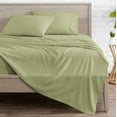 thumbnail image 2 of Bare Home Sage Microfiber Sheet Set, Wrinkle Resistant, Deep Pocket, Twin, 2 of 6