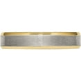 thumbnail image 3 of Titanium Brushed Yellow Ip-Plated 5mm Beveled Edge Band (Size 12.5) Made In China tb311-12.5, 3 of 5
