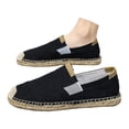 thumbnail image 3 of Men's Casual Shoes Trendy Breathable Linen Sneakers Stylish Espadrille Fisherman Footwear For Everyday Wear Shoes For Men Running, 3 of 8
