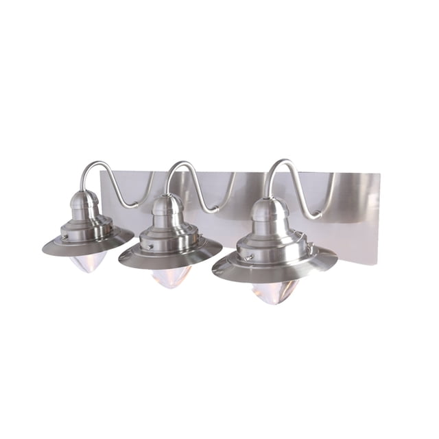 Xtricity - 3 Light Vanity Lightt, 20.5'' Width, From the Baltimore Collection, Nickel Finish