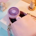 thumbnail image 6 of Clearance Sale! | USB Rechargeable Portable Handheld Fan, 3 Speed Quiet Mini Cooling Fan, 2-in-1 Handheld & Desktop Fan For Home Outdoor Travel(Blue), 6 of 9