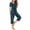 Light Blue A2, variant on Hrsba Button Down Pajamas for Women Set,Short Sleeve Button Top and Pocket Capri Pants Pajama Sets for Women Soft