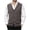 Coffee, variant on Atkumj Men's Sweater Vests Trendy Solid Color Button Down Knit Vest with Front Pockets Casual Comfortable V Neck Sleeveless Sweater Vest M