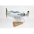 thumbnail image 3 of 47th Fighter Squadron P-51 Mustang Model, Mahogany, 1/25 (15"X18") Scale, WWII, North American, 3 of 7