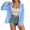 Sky Blue, variant on Winter clothing for women Plus Size Women's Casual Zip Up Hooded Jacket Lightweight Sun Outerwear For Everyday Wear