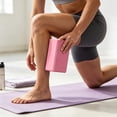 thumbnail image 4 of MMJ Yoga Block High Density EVA Foam Support Brick Lightweight Balance Pilates Stretching Home Gym Accessory 9.06x5.91x2.76in, 4 of 6