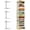 White, variant on Invisible Floating Bookshelves for Wall, 6 Tier Vertical Spine Book Tower, Heavy Duty Floating Book Shelves Metal Book Organizers for Home Office, 3 Pack(White)