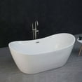 thumbnail image 2 of WoodBridge 71" Acrylic Freestanding Bathtub Contemporary Soaking Tub, B-0017, 2 of 10