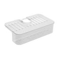 thumbnail image 3 of Faucet Draining Rack Soap Cloth Holder Kitchen Sink Organizer Soap Drainer Shelf white, 3 of 7