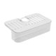 thumbnail image 3 of Estante escurridor de jabón, estante de drenaje para grifo, organizador para fregadero de cocina, grifo colgante blanco, 3 of 7