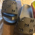 thumbnail image 1 of Gu-cci Black Slide Sandals, 1 of 4