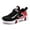 Z2Red, variant on lnmuld Youth Breathable Running Shoes - Lightweight Mesh Sneakers with Hook & Loop Strap for Sports & Outdoor Play Size:11-11.5 Years